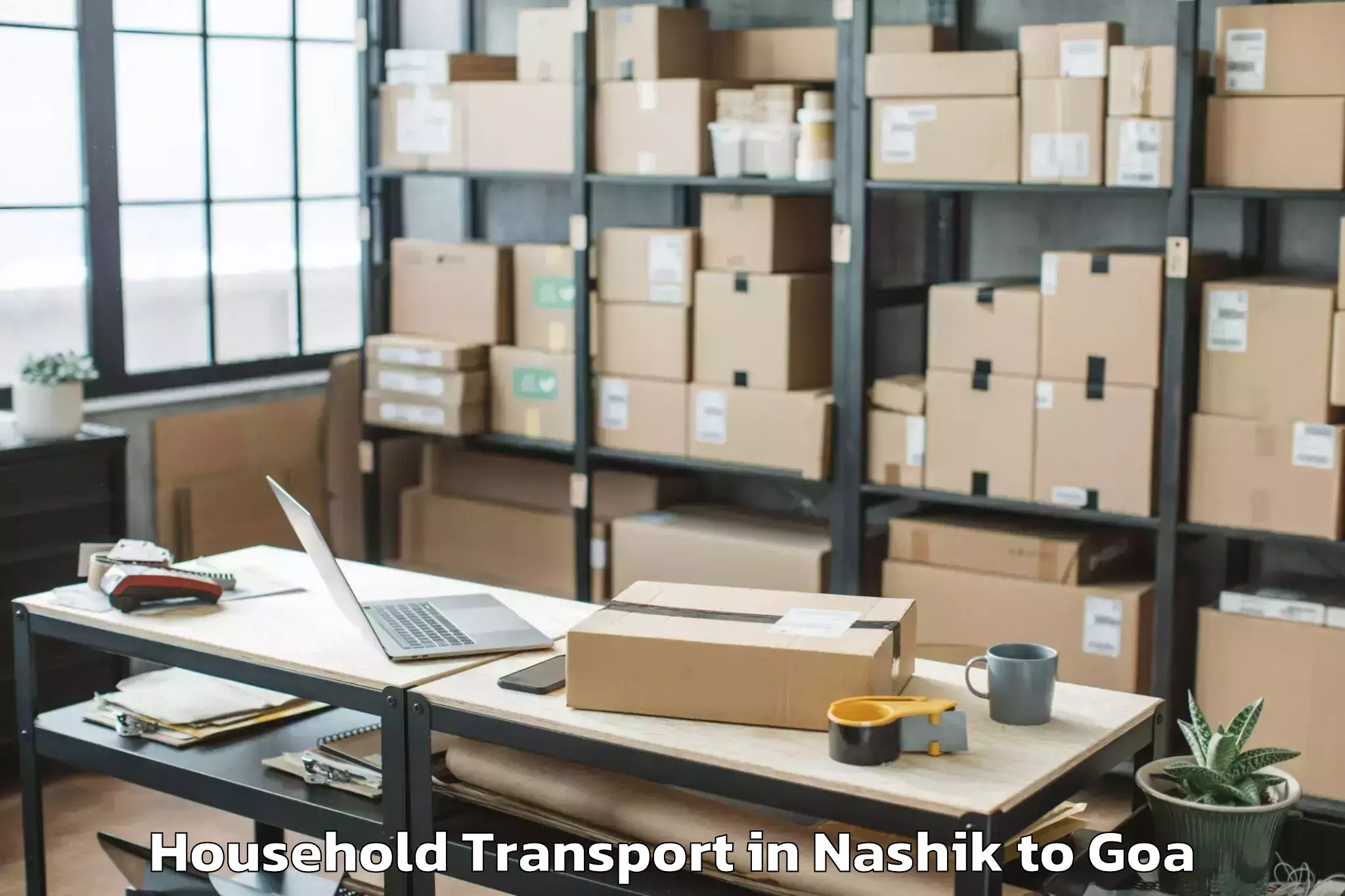 Book Nashik to Chicalim Household Transport Online